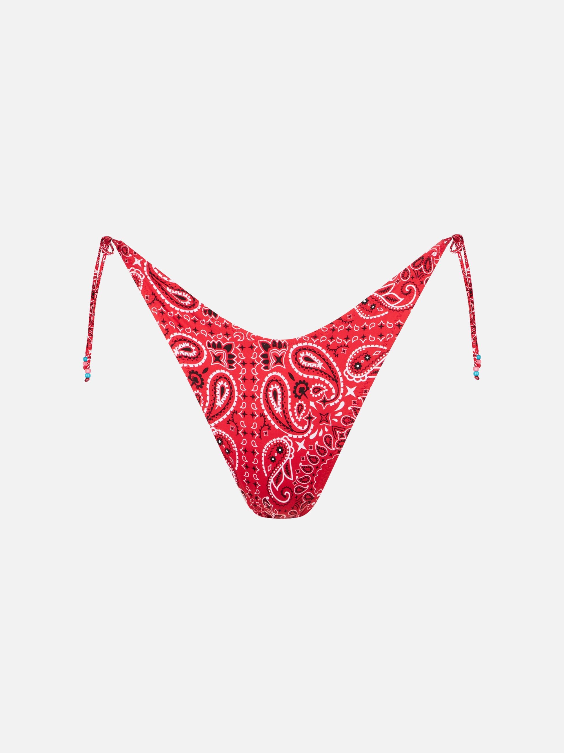 Woman cheeky swim briefs with charms - MC2 Saint Barth