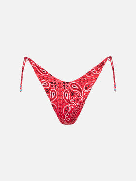 Woman cheeky swim briefs with charms - MC2 Saint Barth