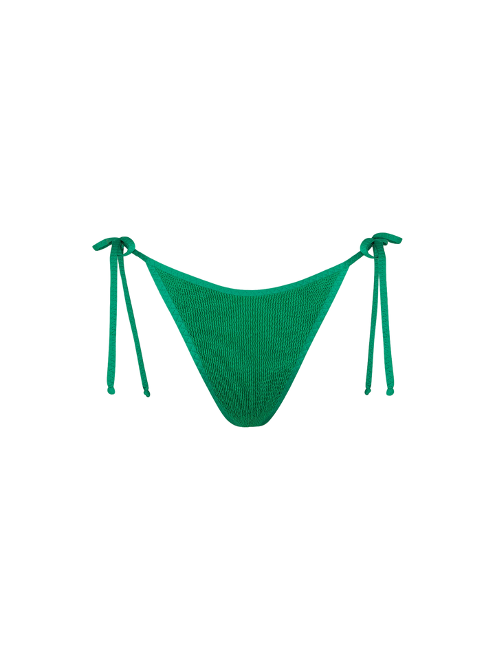 Woman green crinkle triangle bikini - MC2 Saint Barth