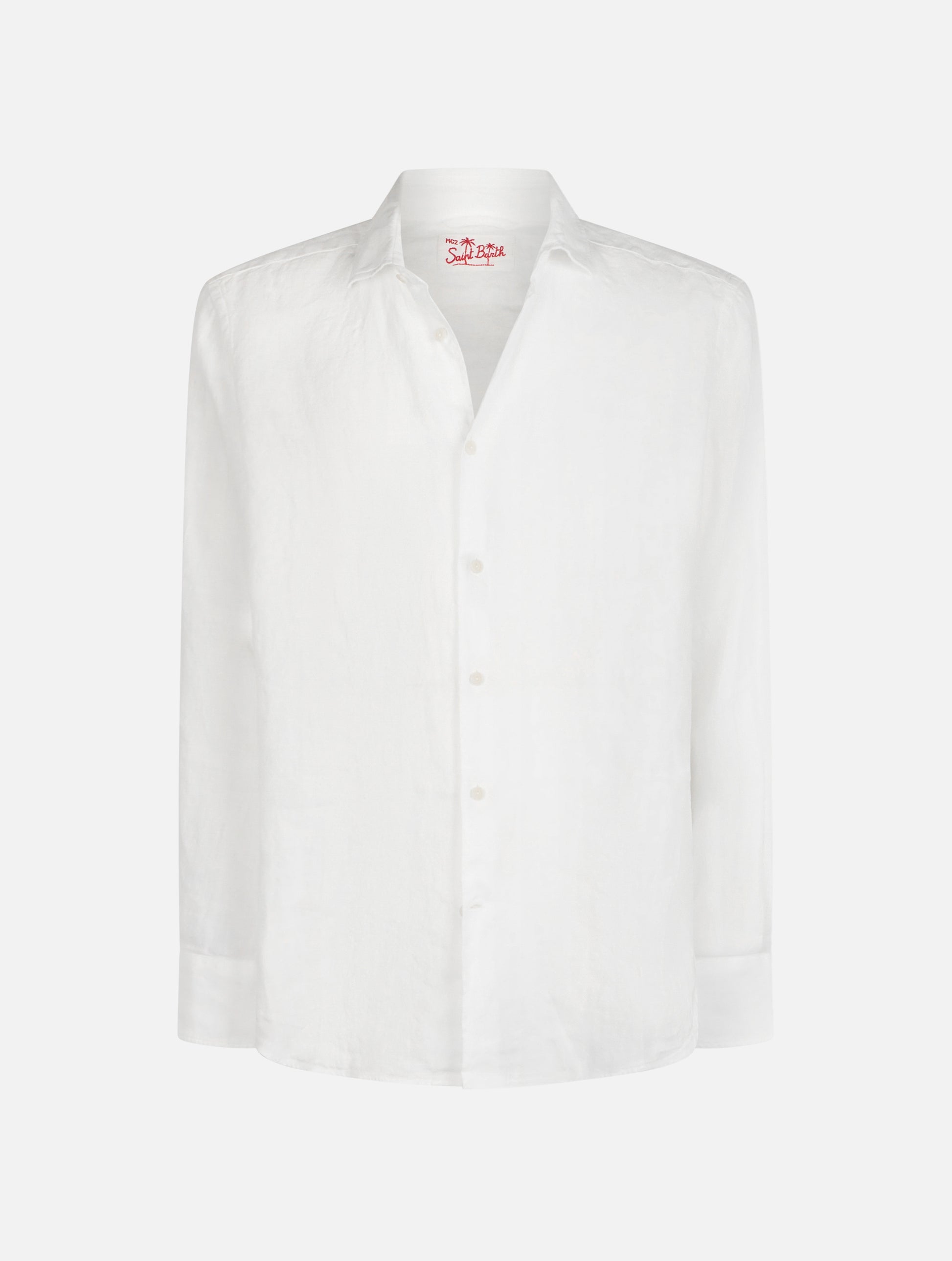 White linen shirt Pamplona - MC2 Saint Barth