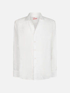 White linen shirt Pamplona - MC2 Saint Barth