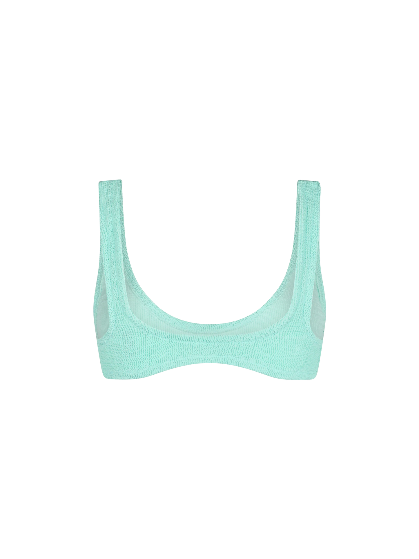 Woman sage green tiny crinkle bralette Pamy - MC2 Saint Barth
