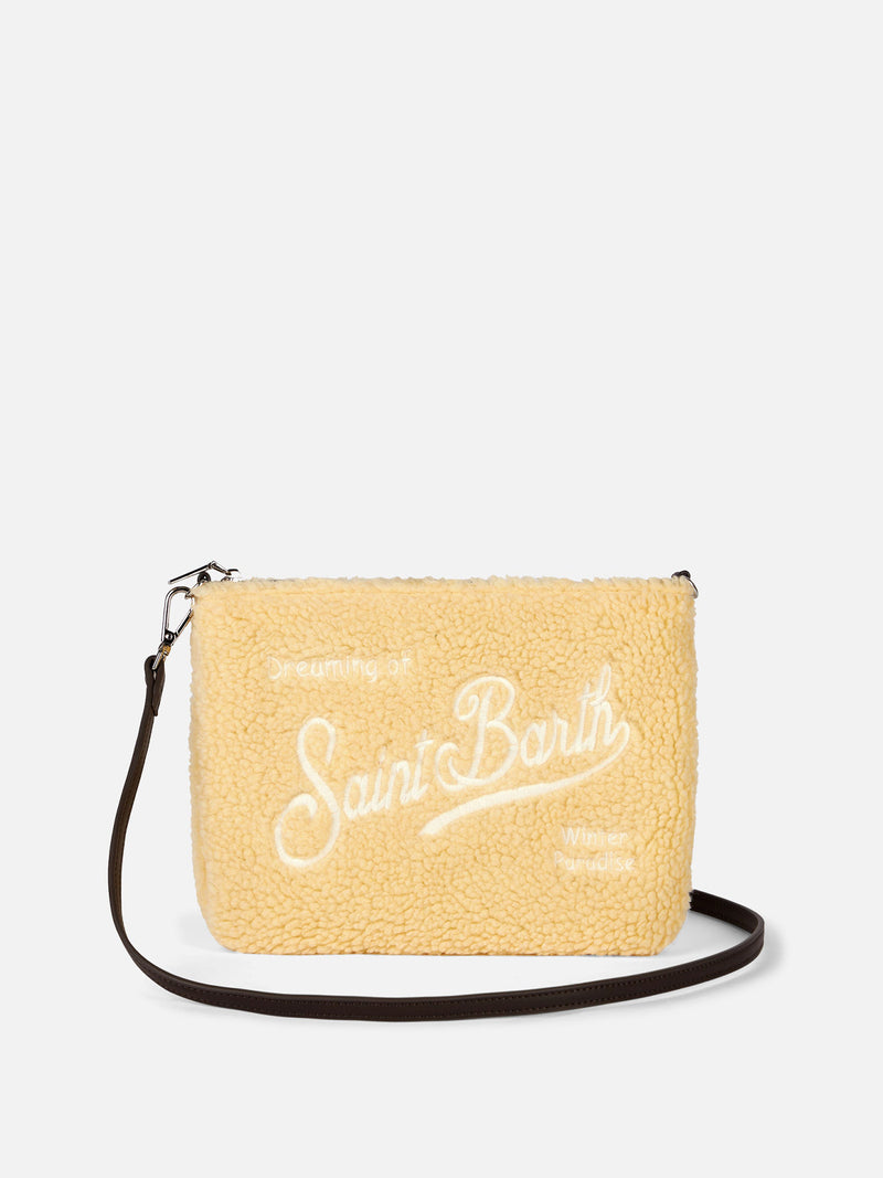 Parisienne sherpa cross-body pouch bag