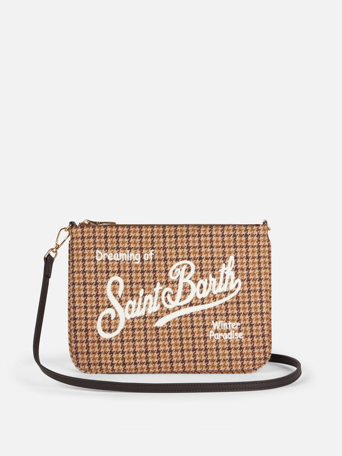 Mc2 Saint Barth Pouch a tracolla Parisienne con motivo mini check