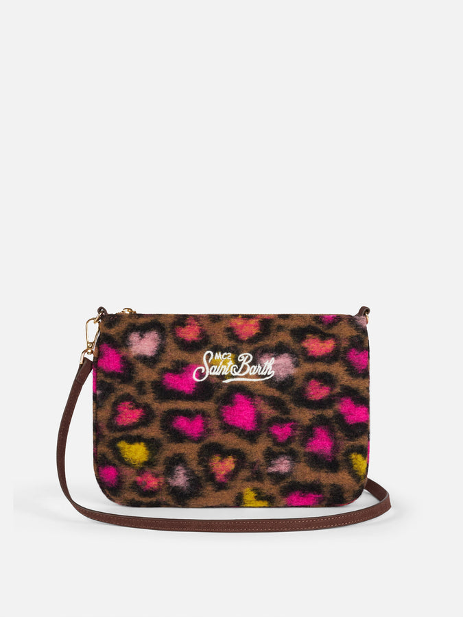 Mc2 Saint Barth Pouch a tracolla Parisienne con fantasia animalier