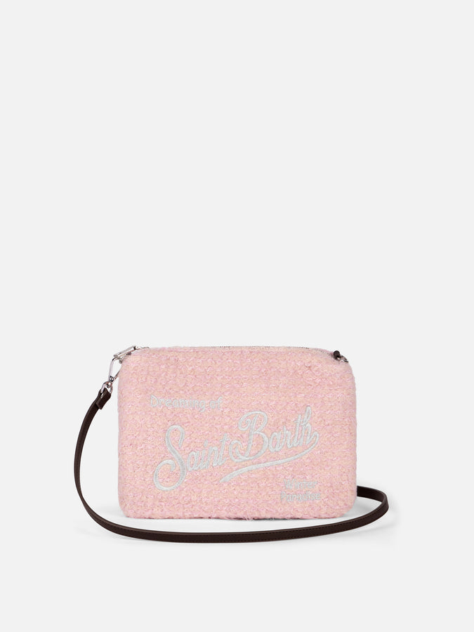 Mc2 Saint Barth Pouch a tracolla Parisienne in maglia bouclé rosa