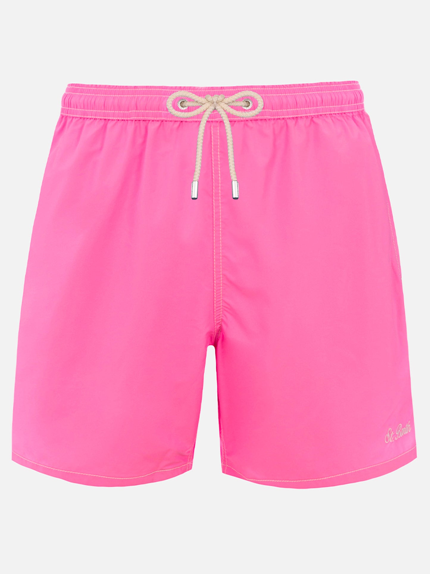 Pink mid-length swim shorts Patmos - MC2 Saint Barth