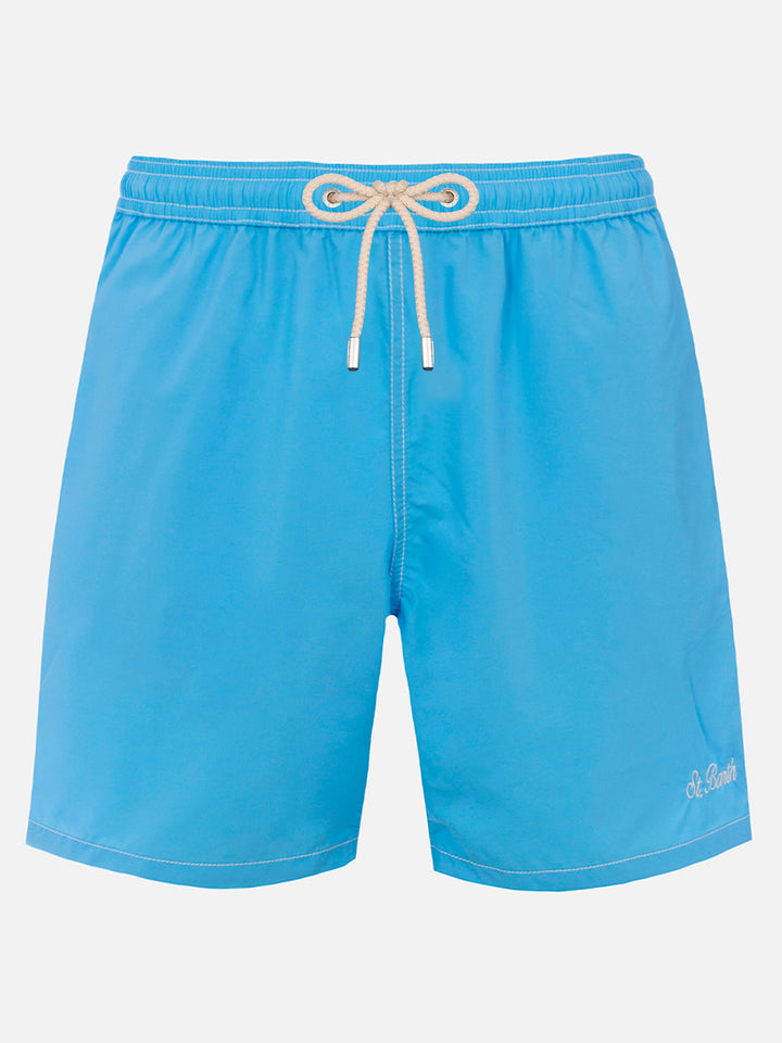 Sky blue classic light swim shorts Patmos - MC2 Saint Barth