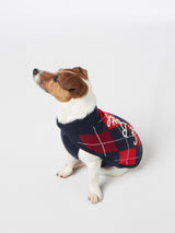 Maglia per cani con stampa Argyle