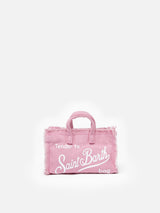 Pink cotton canvas Phone Bag