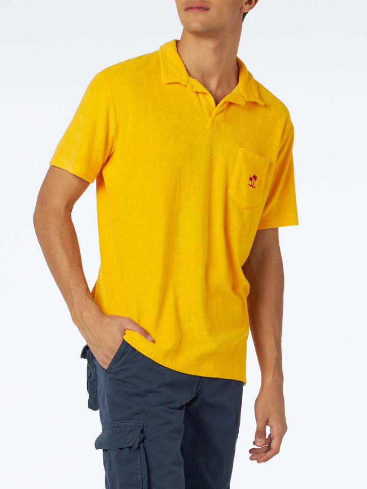 Man terry yellow polo - MC2 Saint Barth