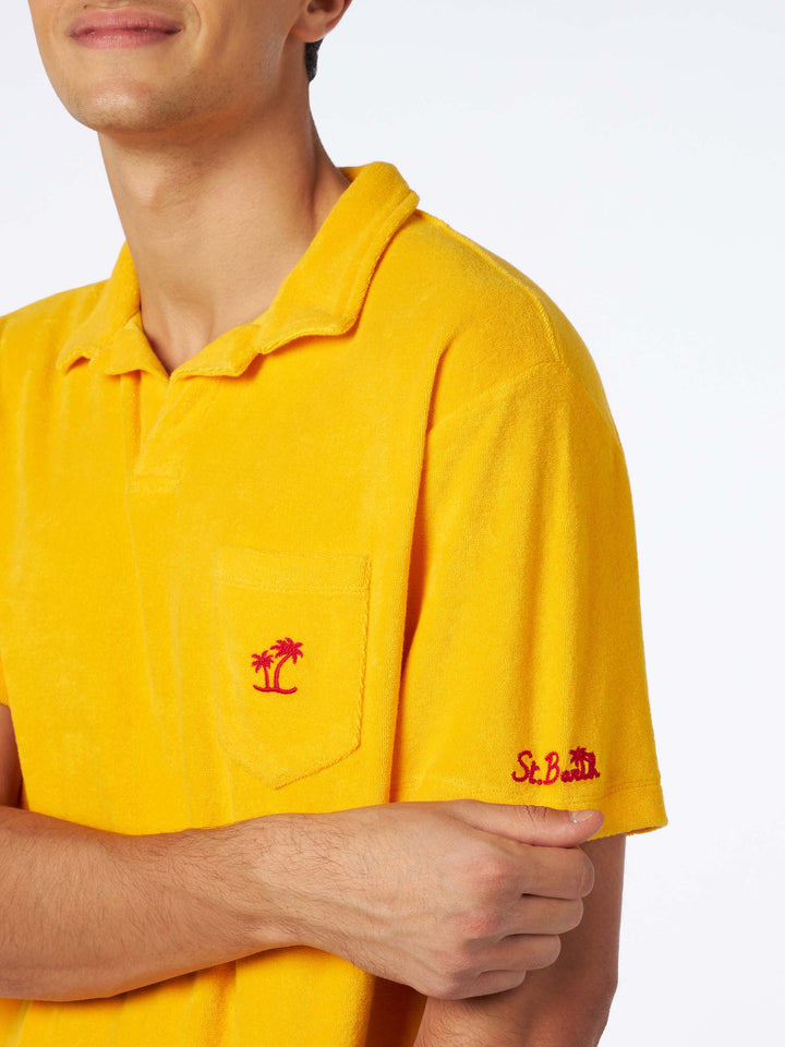 Man terry yellow polo - MC2 Saint Barth
