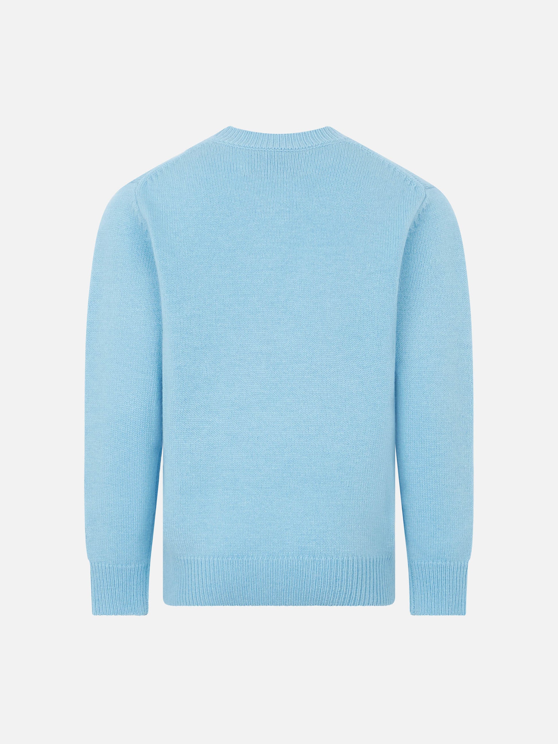 Girl crewneck sweater with cherries rhinestones print - MC2 Saint Barth