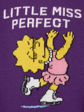 Girl crewneck sweater with Lisa Simpson print | THE SIMPSON SPECIAL EDITION - MC2 Saint Barth