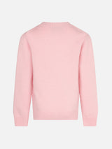 Rosa Pullover für Mädchen mit Rundhalsausschnitt und Pink Panther Ancora Tu? Drucken | DIE PINK PANTHER SONDEREDITION