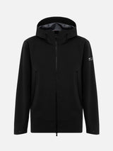 Man black 3-layers hooded jacket Parson