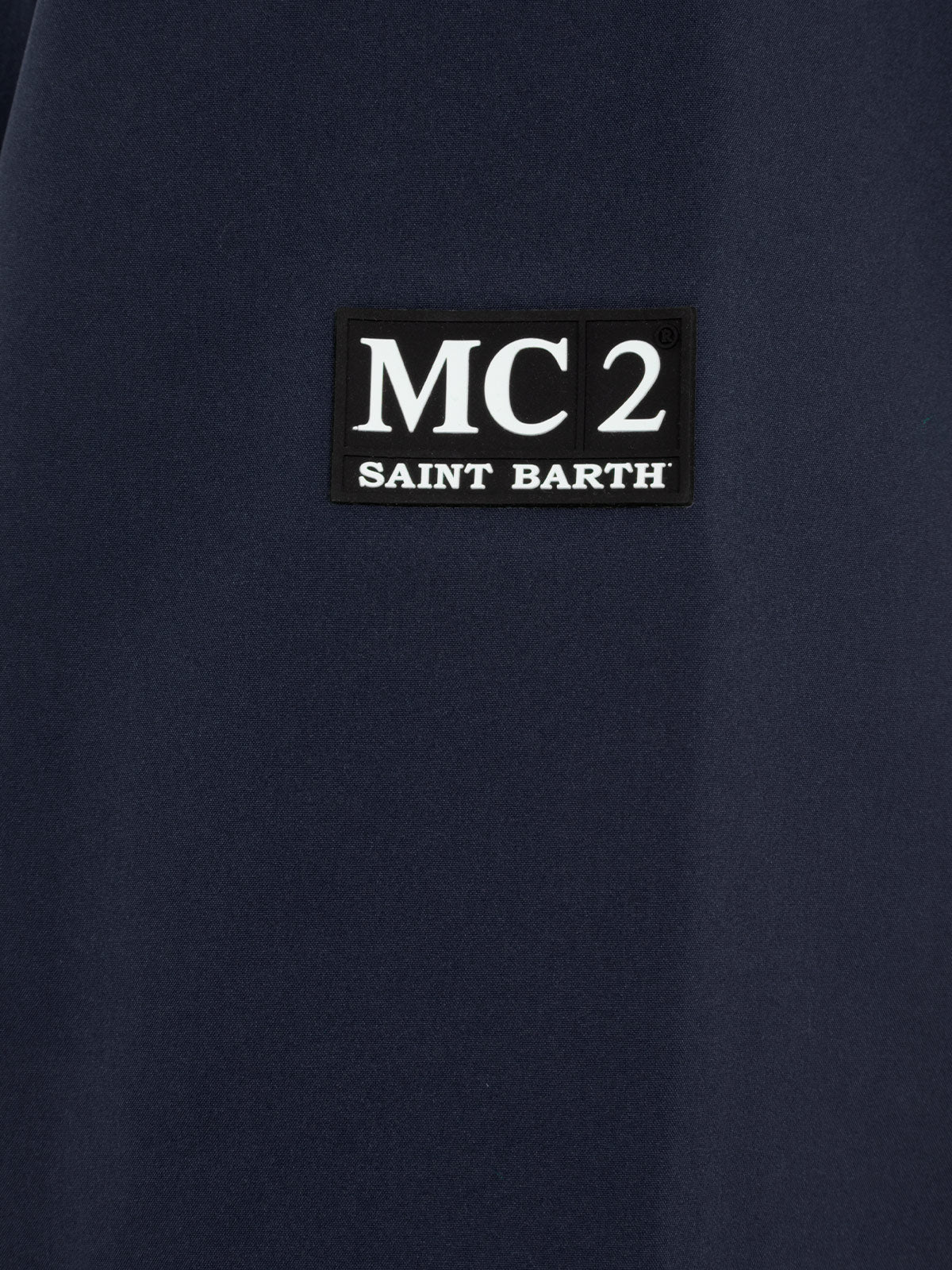 Man navy blue 3-layers hooded jacket Parson - MC2 Saint Barth
