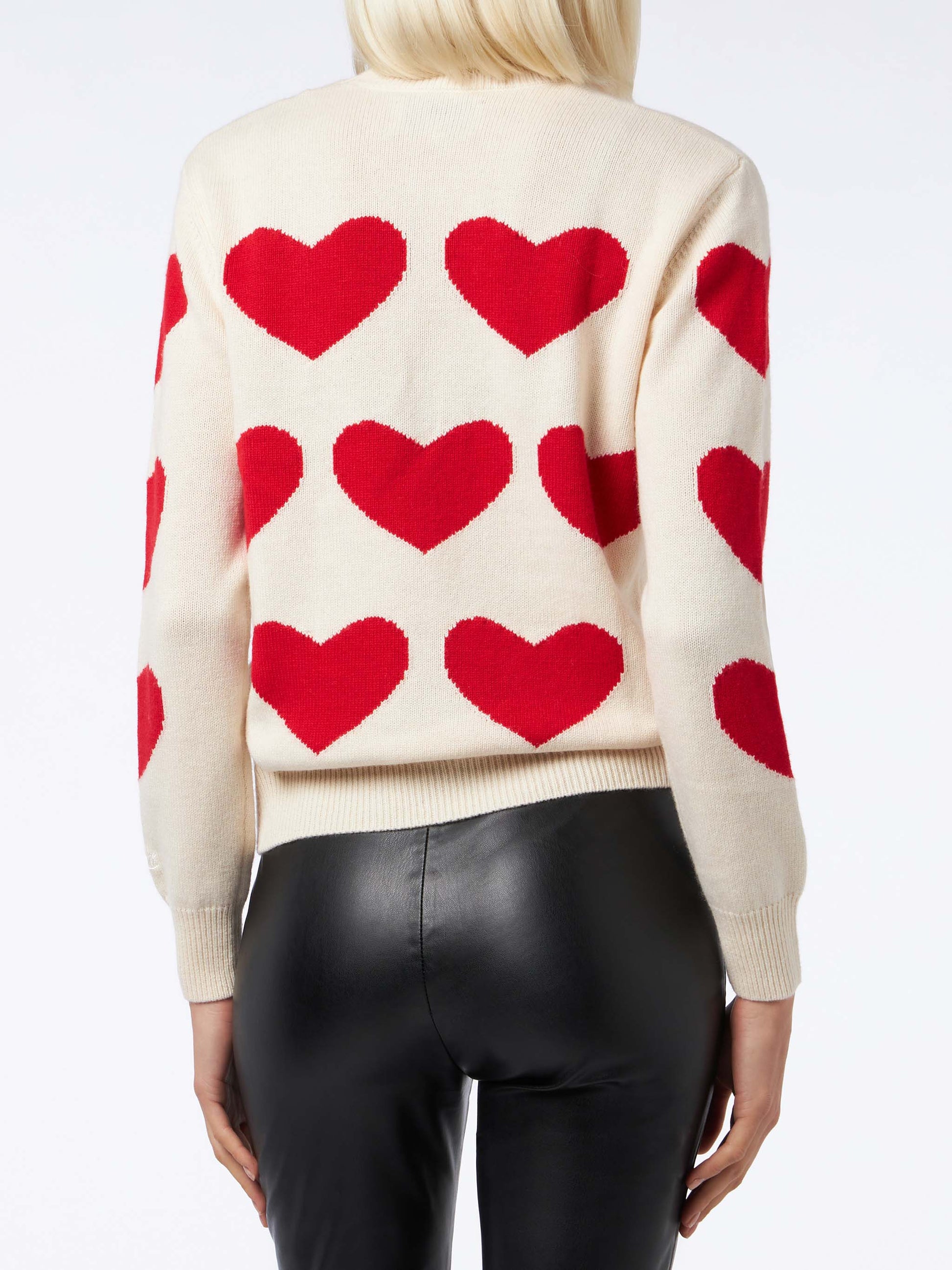 Woman crewneck sweater with All I Want for Xmas is You embroidery - MC2 Saint Barth