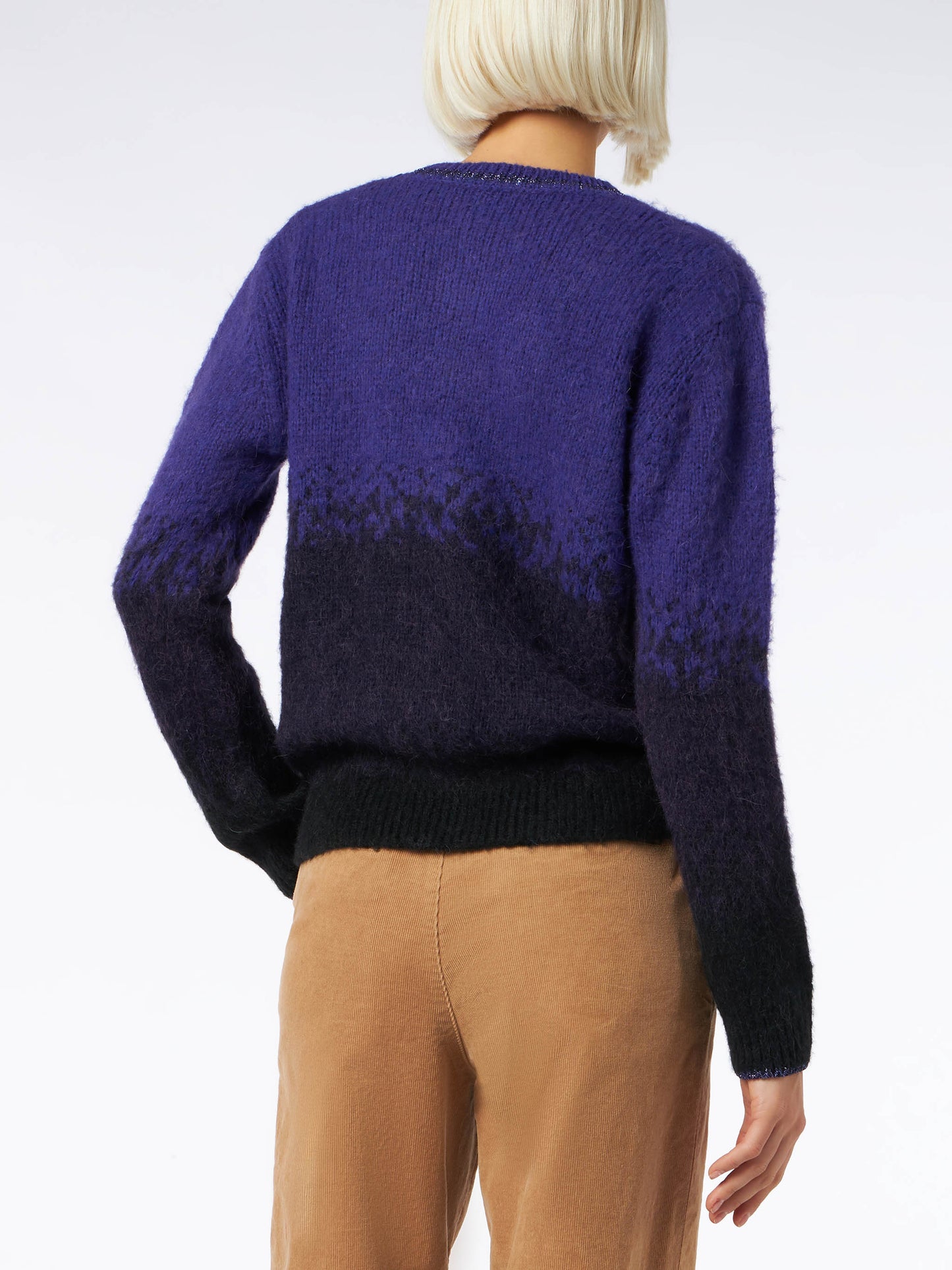 Woman crewneck soft sweater with Queen of the Night embroidery - MC2 Saint Barth