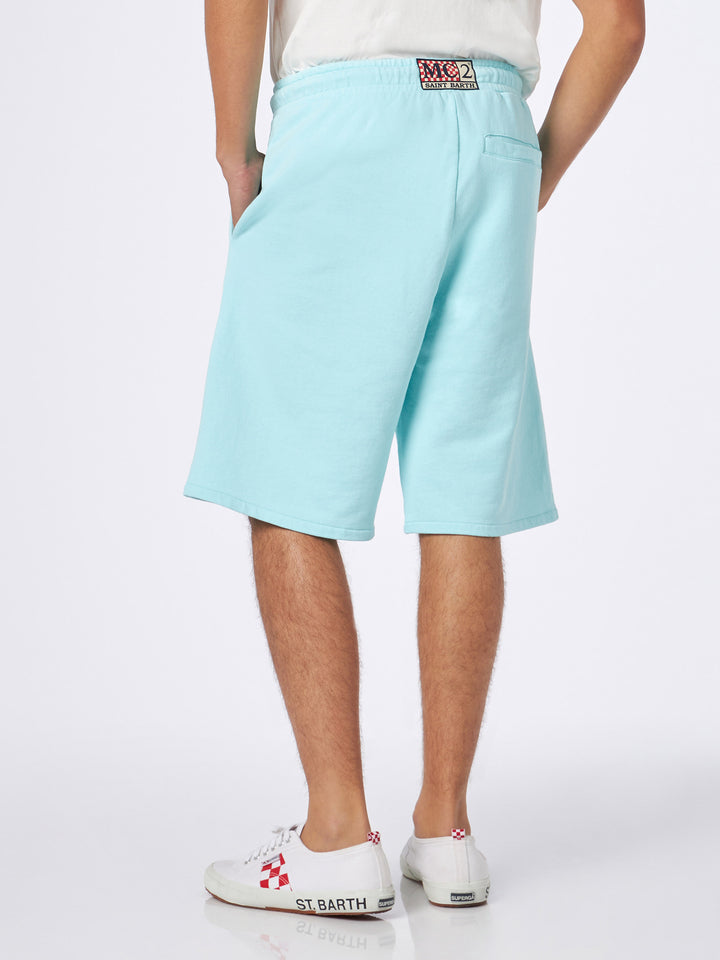 Man water green cotton bermuda - MC2 Saint Barth