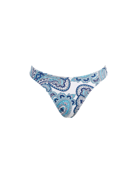 Woman cheeky swim briefs with paisley print - MC2 Saint Barth