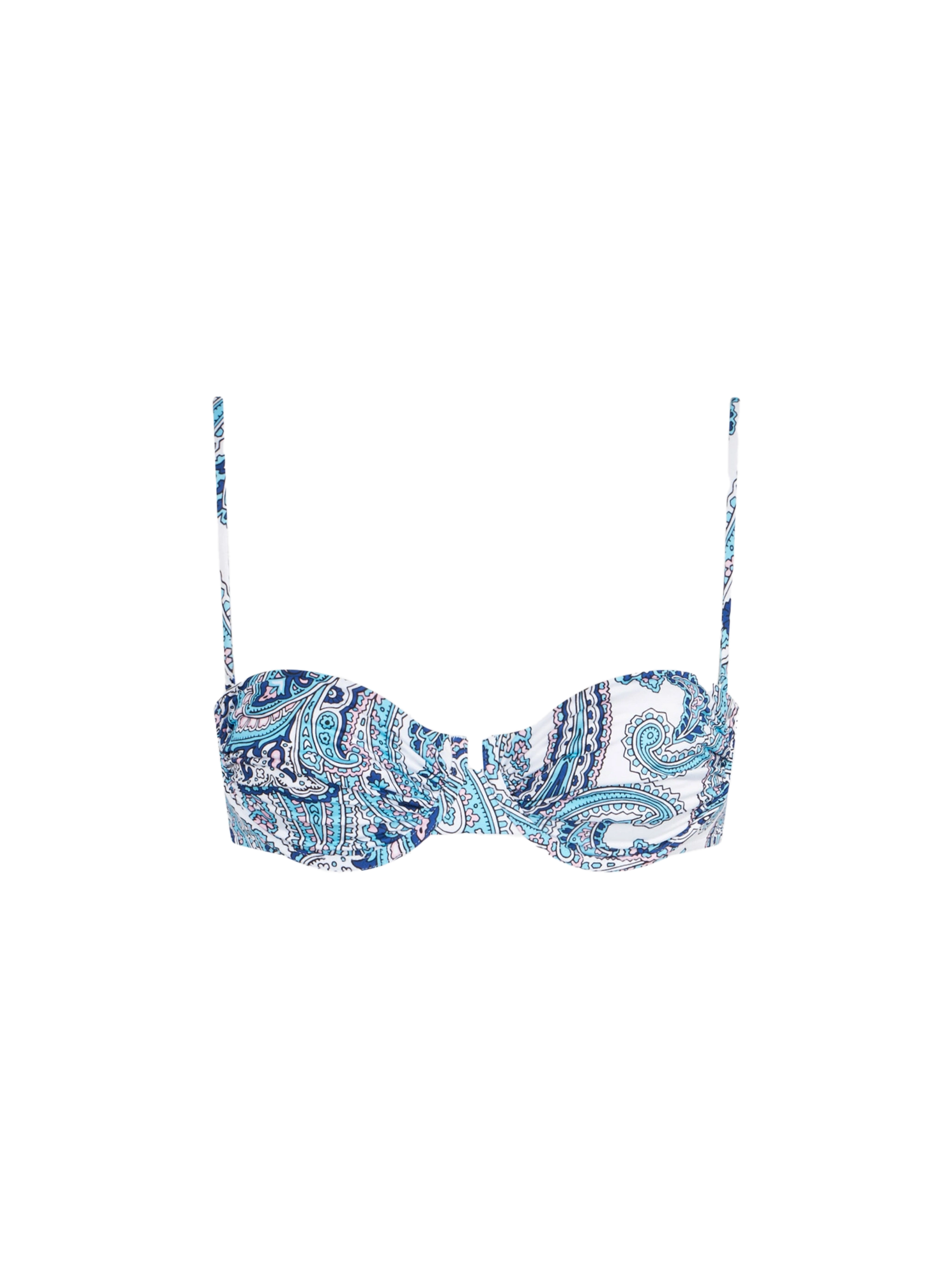 Woman underwired bralette with paisley print - MC2 Saint Barth