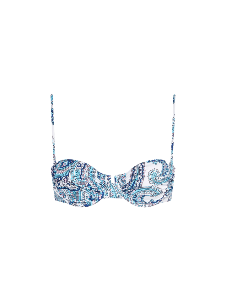 Woman underwired bralette with paisley print - MC2 Saint Barth