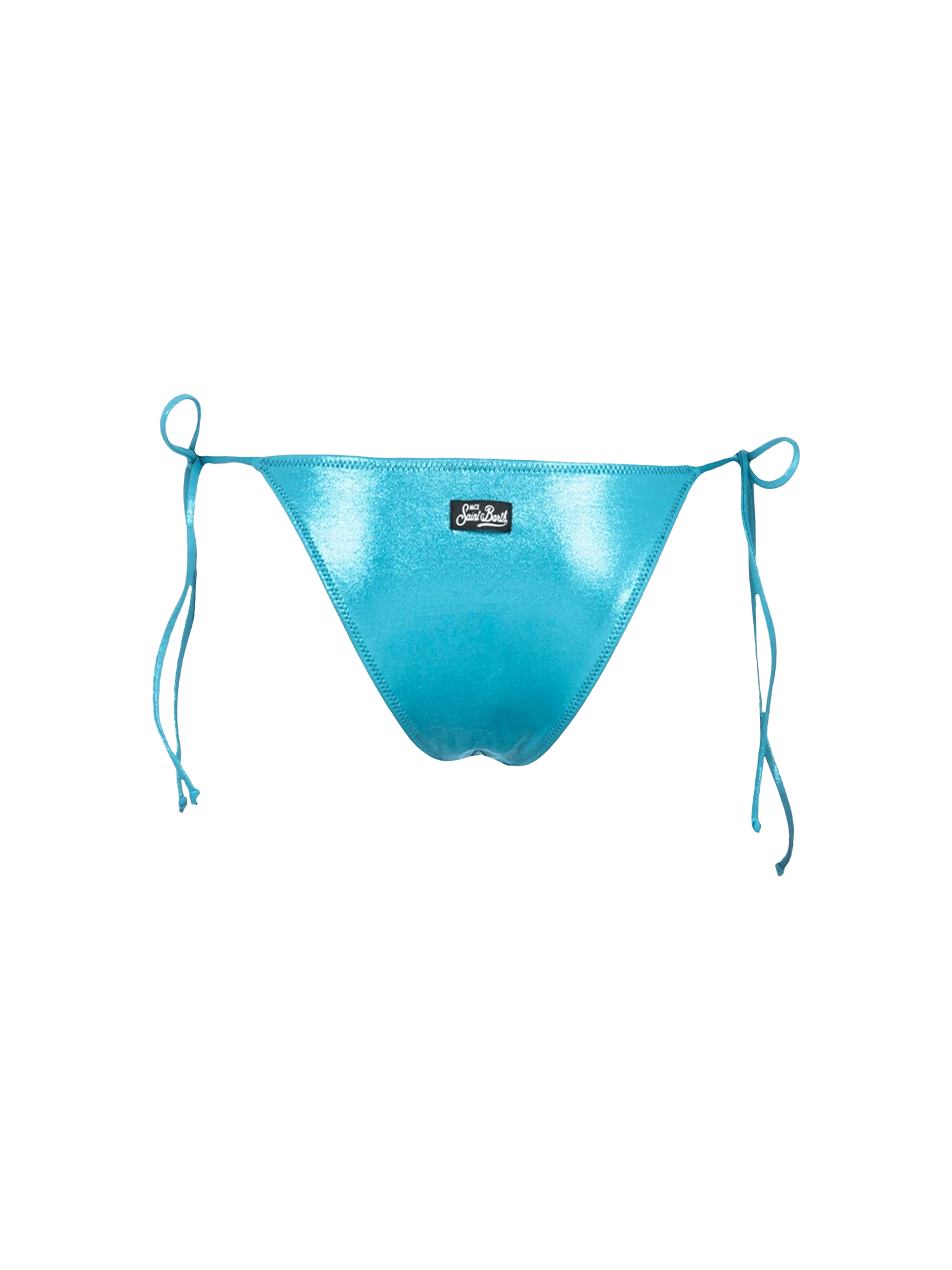 Woman lamina teal classic swim briefs Marielle - MC2 Saint Barth