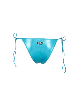 Woman lamina teal classic swim briefs Marielle - MC2 Saint Barth