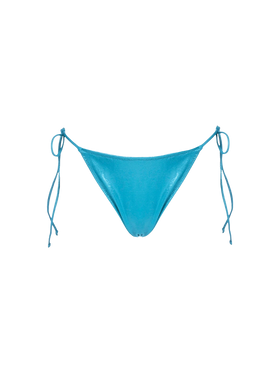 Woman lamina teal classic swim briefs Marielle - MC2 Saint Barth
