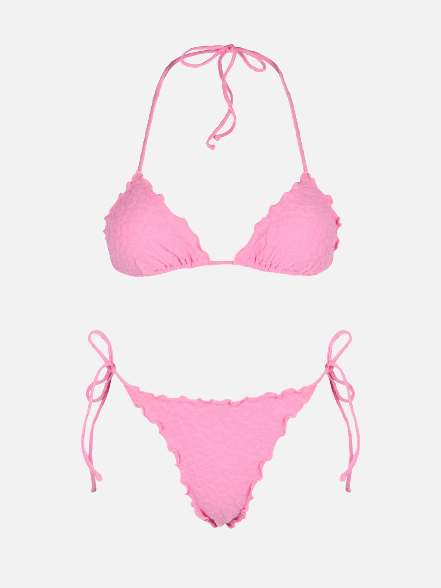 Sagittarius Miami classic triangle bikini animalier embossed