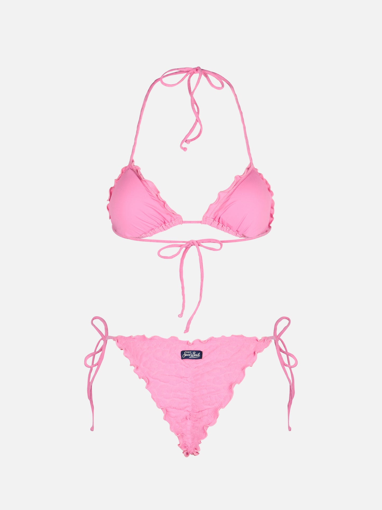 Miami animalier embossed cheeky swim briefs - Sagittarius animalier embossed classic triangle top - MC2 Saint Barth