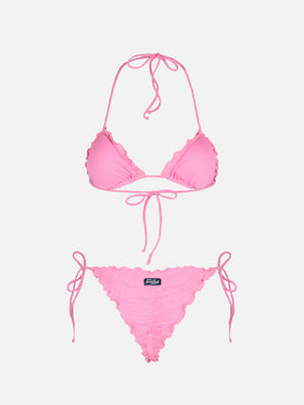 Miami animalier embossed cheeky swim briefs - Sagittarius animalier embossed classic triangle top - MC2 Saint Barth