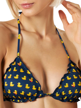 Sagittarius classic triangle top with ducky print - MC2 Saint Barth