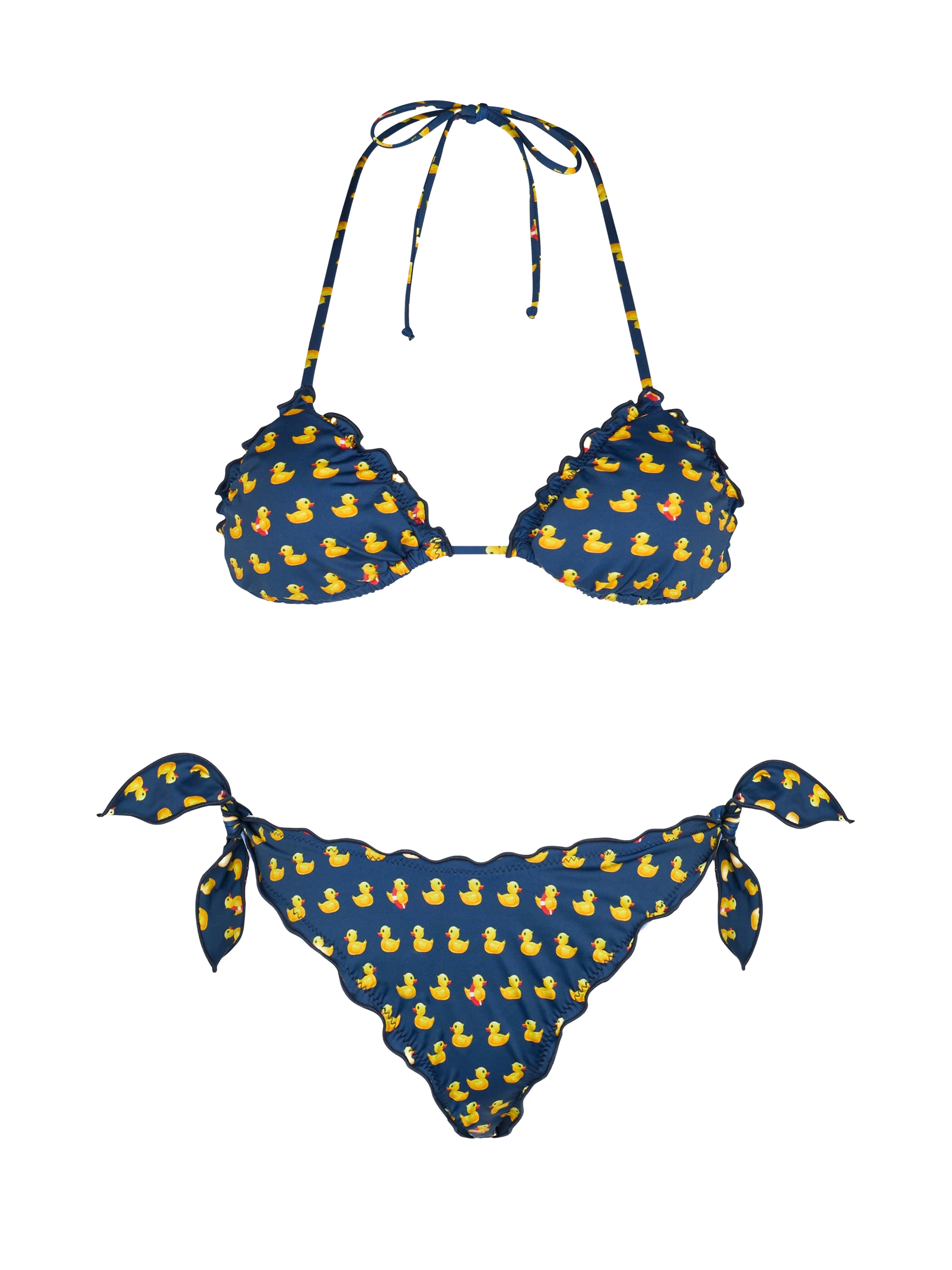 Triangle bikini Sagittarius Moon with ducky print - MC2 Saint Barth