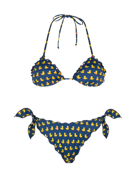 Triangle bikini Sagittarius Moon with ducky print - MC2 Saint Barth