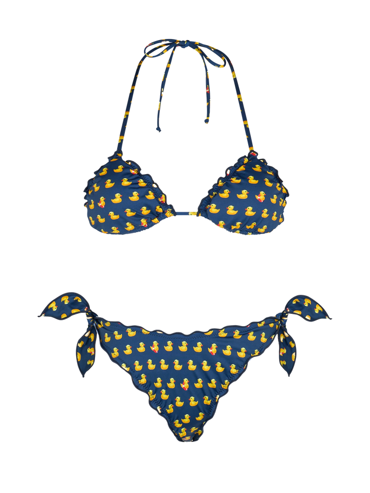 Triangle bikini Sagittarius Moon with ducky print - MC2 Saint Barth