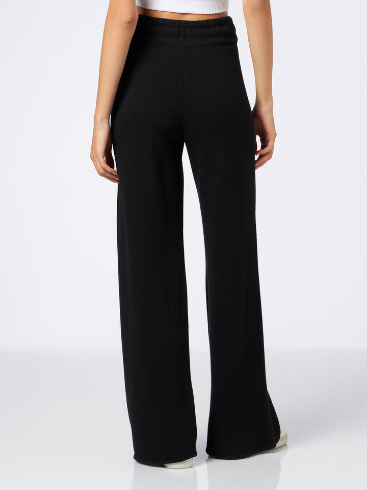 Knitted black palazzo pants - MC2 Saint Barth