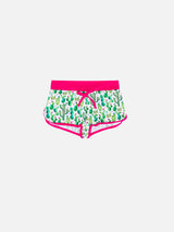 Prickly Plant Shorts for Little Girl