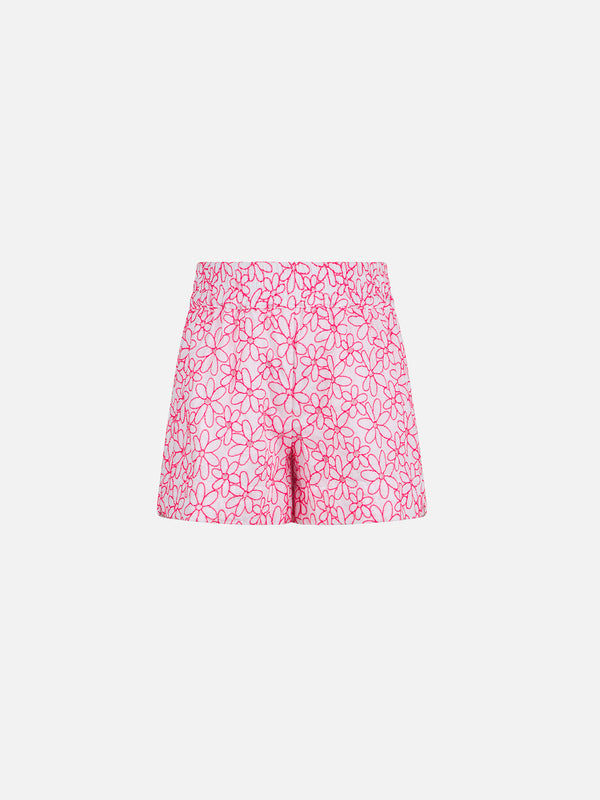 girl-cotton-shorts-daisy-embroidery
