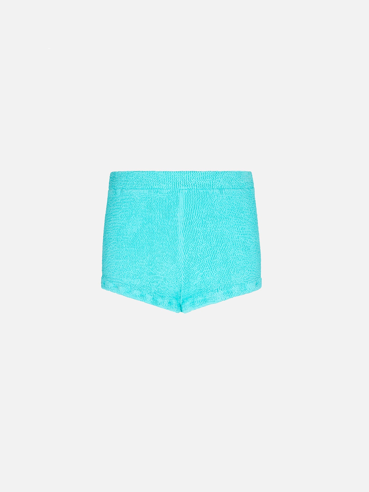 Girl water green crinkle shorts - MC2 Saint Barth