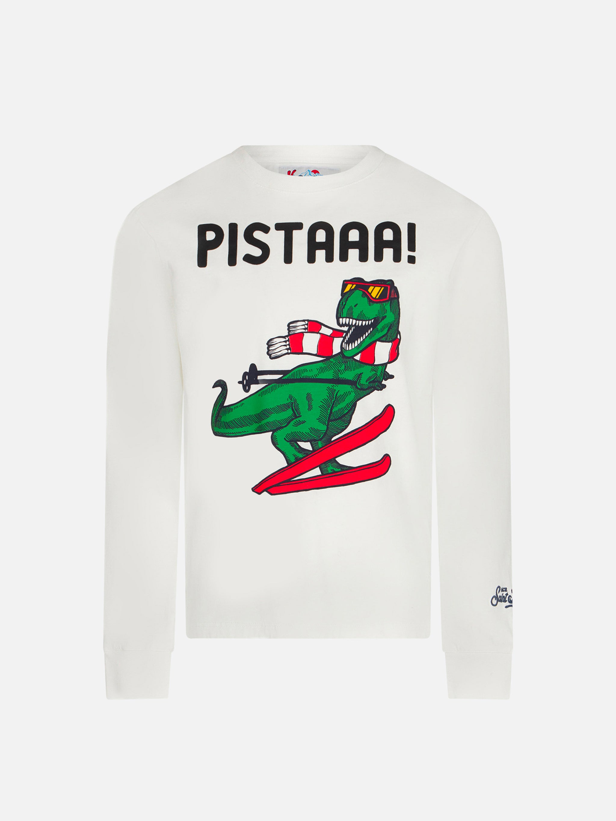 Maglietta T-Shirt A Manica Lunga Natale Unisex Uomo Donna - Omino Di