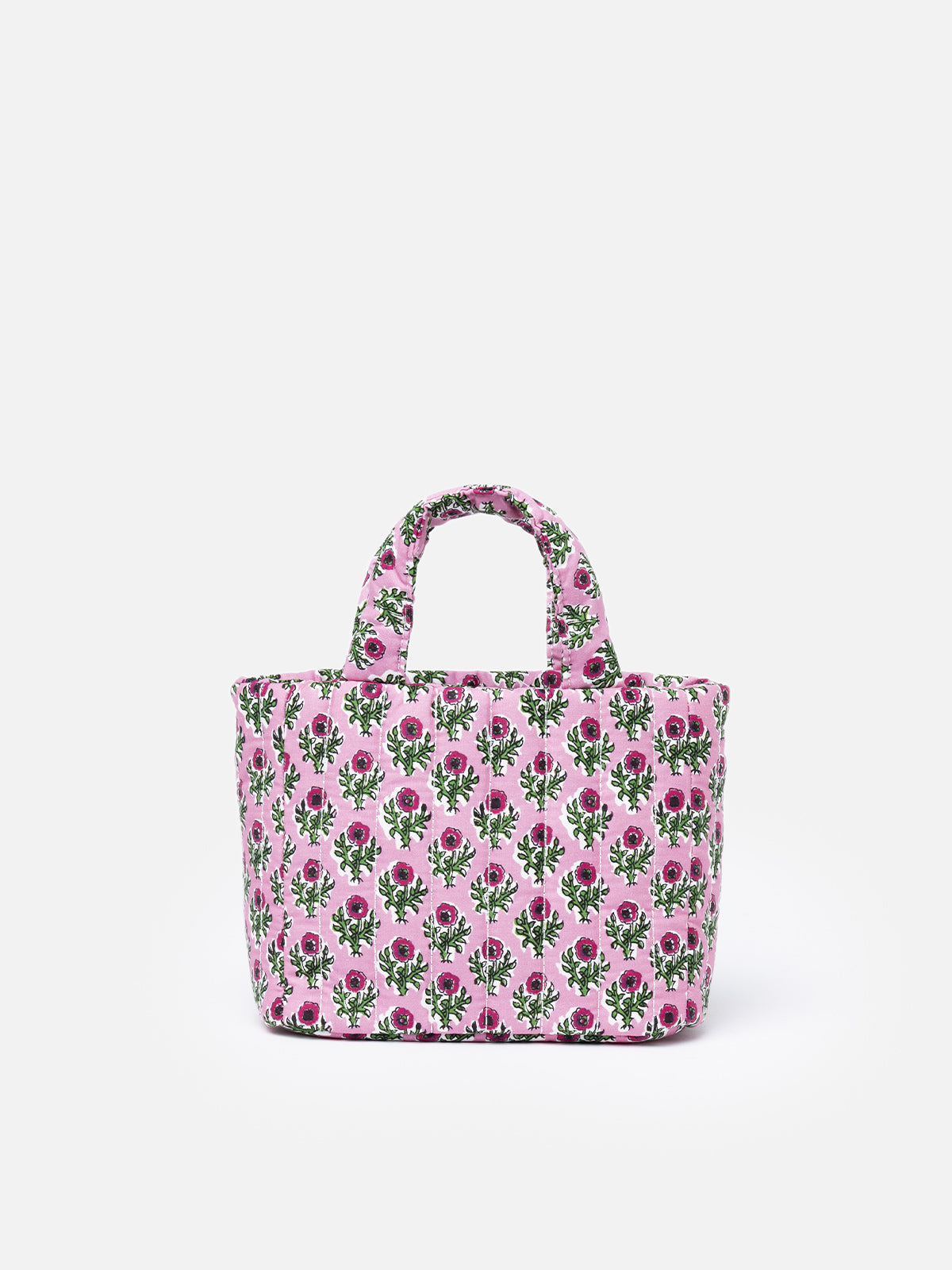 Pink flower quilted Soft Tote Mini bag - MC2 Saint Barth