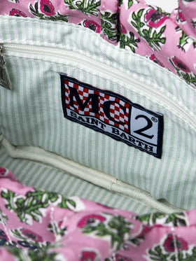 Pink flower quilted Soft Tote Mini bag - MC2 Saint Barth