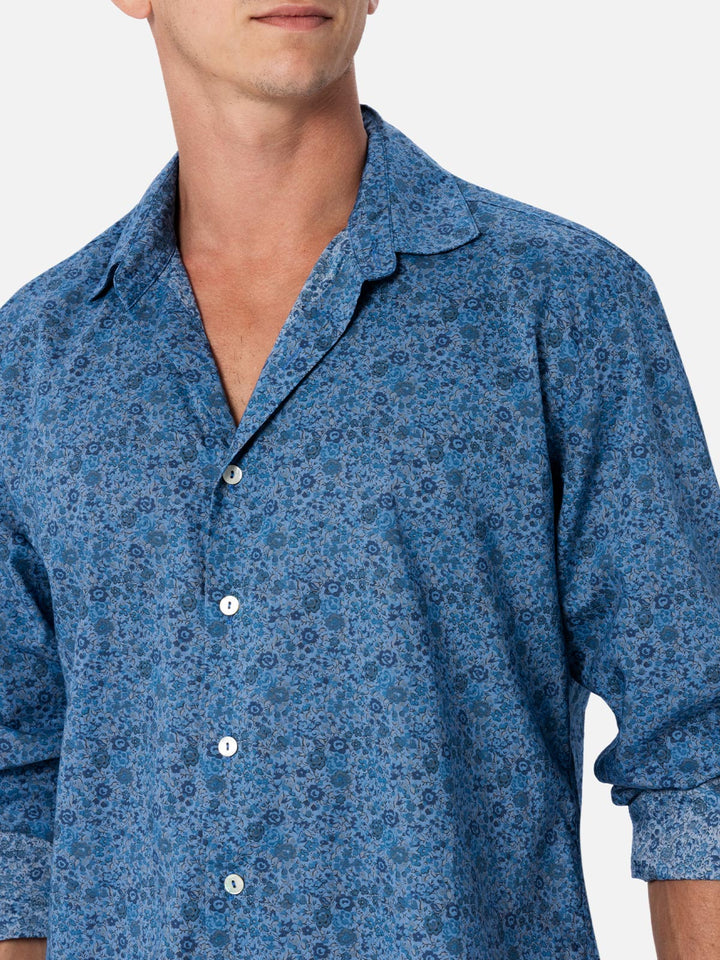 Man Emma & Georgina muslin cotton shirt Sikelia | MADE WITH LIBERTY FABRIC - MC2 Saint Barth