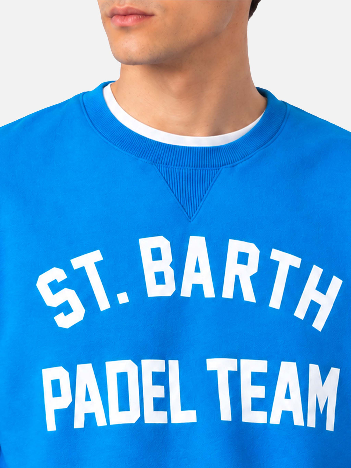 Felpa in cotone con stampa St. Barth Padel Team