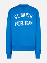 Cotton sweatshirt with St. Barth Padel Team print