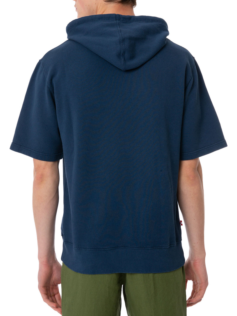 Man short sleeve hoodie