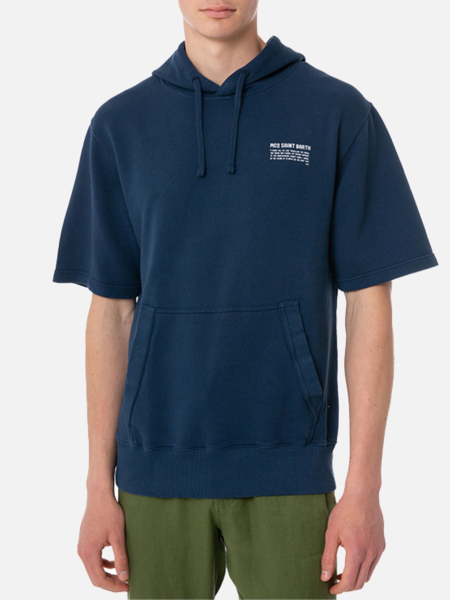 Man short sleeve hoodie - MC2 Saint Barth