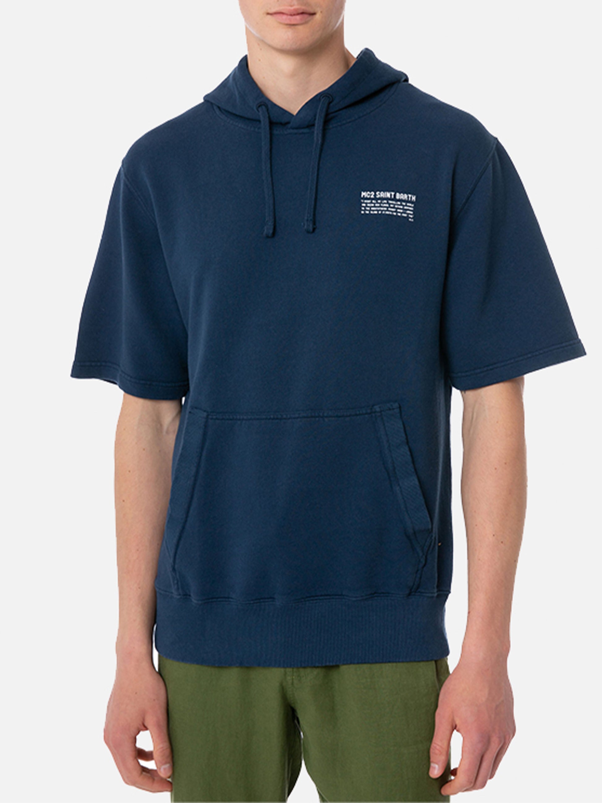 Man short sleeve hoodie - MC2 Saint Barth